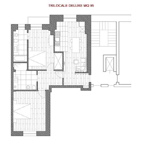 Planimetria monolocale comfort Residence Milano